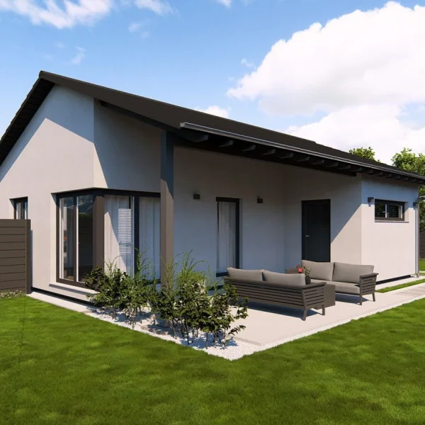 ELEGANTER BUNGALOW MIT OFFENEM WOHNKONZEPT