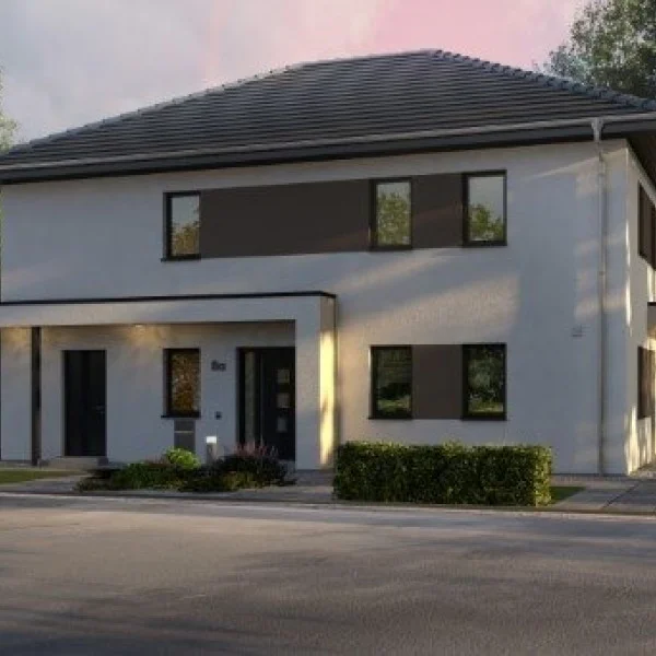 Zwei­fa­mi­li­en­haus im großen Stil - Im Baugebiet Exing Ost - ZR8