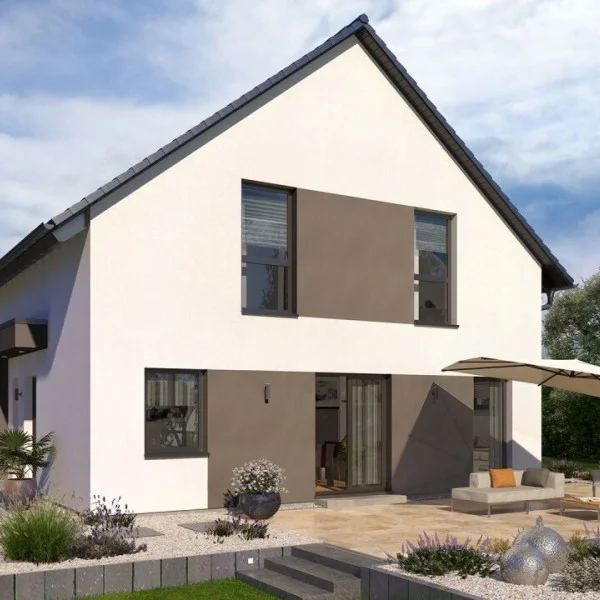 Kompaktes Ein­fa­mi­li­en­haus mit Rück­zugs­mög­lich­kei­ten*