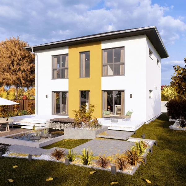 MODERNES WOHNHAUS MIT ELEGANTEM WALMDACH**************